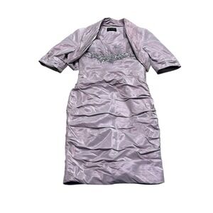 Ian Stuart London Sz 10‎ Embellished Iridescent purple dress prom wedding